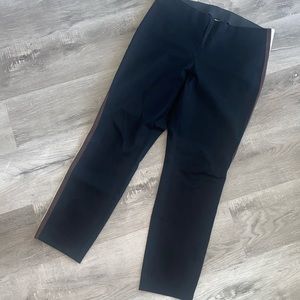 A New Day Striped Side Stretch Waist Straight Leg Pant